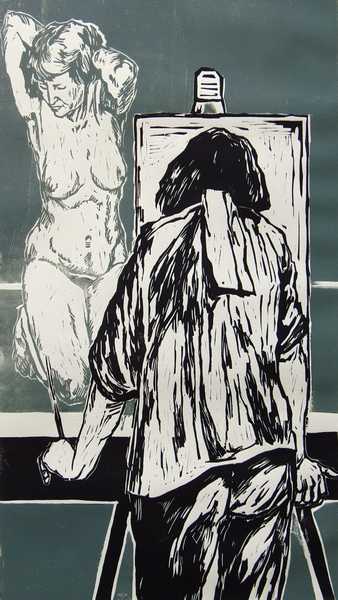 Alfred Fritzsching Maler und Modell IV